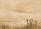 ROPE George Thomas Misty Dock Scene ROPE George Thomas Misty Dock Scene