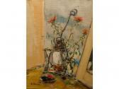 ROSCIOLI Bruno La Lanterna Con Fiori Nel Bicchiere ROSCIOLI Bruno La Lanterna Con Fiori Nel Bicchiere