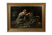 ROSELAND Harry Herman Interior Scene With Woman By Harry Herman Roseland ROSELAND Harry Herman Interior Scene With Woman By Harry Herman Roseland