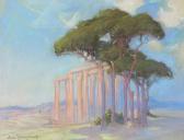 ROSENKRANTZ Arild Scenery With A Greek Temple ROSENKRANTZ Arild Scenery With A Greek Temple