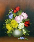 ROSINI R. Study Of Flowers In A Vase ROSINI R. Study Of Flowers In A Vase