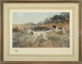 ROSSEAU Percival Leonard Setters On Hilltop Ned & Bob ROSSEAU Percival Leonard Setters On Hilltop Ned & Bob