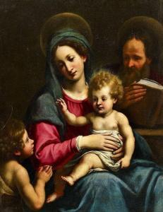 Matteo Rosselli - The Holy Family With John The Baptist