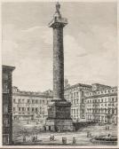 ROSSINI Luigi Veduta Della Colonna Antonine O Sia Piazzo Colonna ROSSINI Luigi Veduta Della Colonna Antonine O Sia Piazzo Colonna