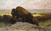 ROTIG Georges Frederic The Migration Of The Buffalos ROTIG Georges Frederic The Migration Of The Buffalos