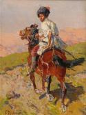 ROUBAUD Frants A Circassian Rider In The Mountains ROUBAUD Frants A Circassian Rider In The Mountains