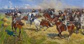 ROUBAUD Frants French Cuirassiers Attacking Grenadiers Of The Russian Raul Regiment In The Battle Of Polotsk ROUBAUD Frants French Cuirassiers Attacking Grenadiers Of The Russian Raul Regiment In The Battle Of Polotsk