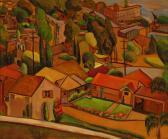 ROUSSEAU Helen Hoffman View Of Laguna Beach And Hotel ROUSSEAU Helen Hoffman View Of Laguna Beach And Hotel