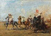 ROUSSEAU Henri Emilien La Fantasia Des Nemenchas, Algérie ROUSSEAU Henri Emilien La Fantasia Des Nemenchas, Algérie