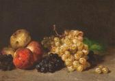 ROUSSEAU Philippe Still Life With Apples And Grapes ROUSSEAU Philippe Still Life With Apples And Grapes