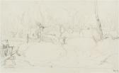 ROUSSEAU Theodore The Hamlet Behind The Trees ROUSSEAU Theodore The Hamlet Behind The Trees