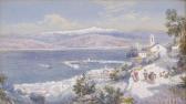 ROWBOTHAM Charles The Harbour Of Messina With The Shore Of Calabria In The Distance ROWBOTHAM Charles The Harbour Of Messina With The Shore Of Calabria In The Distance
