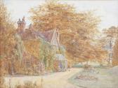 ROWE Arthur Edgar Cottage In De Herfst ROWE Arthur Edgar Cottage In De Herfst