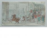 ROWLANDSON Thomas A Coach Entering A Town Square ROWLANDSON Thomas A Coach Entering A Town Square