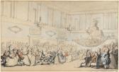 ROWLANDSON Thomas The Comforts Of Bath - The Ball: Figures Attending A Concert In An Assembly Room ROWLANDSON Thomas The Comforts Of Bath - The Ball: Figures Attending A Concert In An Assembly Room