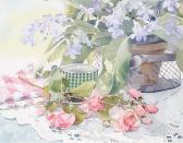 ROWNTREE Julia Still Life Of Pink Roses ROWNTREE Julia Still Life Of Pink Roses