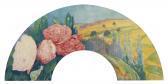 ROY Louis Landscape With Roses ROY Louis Landscape With Roses