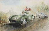 ROY Rob Deux Jaguar Type D En Course A Fort Worth ROY Rob Deux Jaguar Type D En Course A Fort Worth