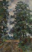 ROZHDESTVENSKY Vasili Vasilievich Landscape With A Tree ROZHDESTVENSKY Vasili Vasilievich Landscape With A Tree