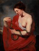 RUBENS Peter Paul Die Göttin Der Gesundheit Nährt Die Heilige Schlange RUBENS Peter Paul Die Göttin Der Gesundheit Nährt Die Heilige Schlange
