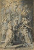 RUBENS Peter Paul Saint Ildefonso Receiving The Chasuble From The Virgin RUBENS Peter Paul Saint Ildefonso Receiving The Chasuble From The Virgin