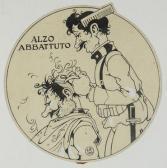 RUBINO Antonio Illustrazione Originale Per ?la Tradottà. Alzo Abbattuto. RUBINO Antonio Illustrazione Originale Per ?la Tradottà. Alzo Abbattuto.