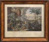 RUGENDAS Johann Lorenz Die Griechen Unter Constantin Bozzaris Bestürmen Die Festung Salona Im October 1825 RUGENDAS Johann Lorenz Die Griechen Unter Constantin Bozzaris Bestürmen Die Festung Salona Im October 1825