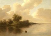 RUMPEL L Flusslandschaft Mit Booten In Der Dämmerung RUMPEL L Flusslandschaft Mit Booten In Der Dämmerung