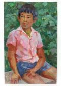RUMYANTSEVA Galina Alekseevna Portrait Of A Young Korean Boy RUMYANTSEVA Galina Alekseevna Portrait Of A Young Korean Boy