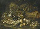 Ruoppolo Battista Giovanni A Table Laden With Asparagus, Lemons Ruoppolo Battista Giovanni A Table Laden With Asparagus, Lemons