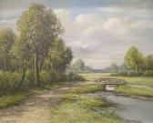 RUPPRECHT Wilhelm Hugo Depicting Spring Landscape RUPPRECHT Wilhelm Hugo Depicting Spring Landscape