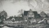rushmore henry george Drypoint Engraving rushmore henry george Drypoint Engraving