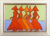 RUSPOLI Francesco Figure Studies In Orange RUSPOLI Francesco Figure Studies In Orange