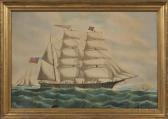 RUSSELL Edward John Portrait Of The American Bark Warren Ordway RUSSELL Edward John Portrait Of The American Bark Warren Ordway