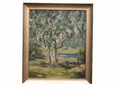 RUSSELL Gwen A Sunlit Tree In A Verdant Landscape RUSSELL Gwen A Sunlit Tree In A Verdant Landscape