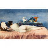 RUSSELL John Wentworth Reclining Nude RUSSELL John Wentworth Reclining Nude