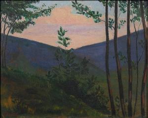 Luigi Russolo - Nocturne Landscape: