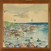 RYDENG Leif Leif Rydeng: Two Compositions From Hesselø. Both Signed Monogram Lr-33 RYDENG Leif Leif Rydeng: Two Compositions From Hesselø. Both Signed Monogram Lr-33