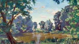 A. Rylov Arkadij - Landscape With Pond
