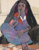 SAADA Henri Bédouine Assise A Bedouin Woman Seated SAADA Henri Bédouine Assise A Bedouin Woman Seated