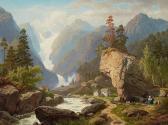 SAAL Georg-Eduard Otto Alpine Landscape With A Glacier SAAL Georg-Eduard Otto Alpine Landscape With A Glacier