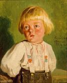 SAAL Georg-Eduard Otto Portrait Eines Reizenden Rothaarigen Kleinen Mädchens SAAL Georg-Eduard Otto Portrait Eines Reizenden Rothaarigen Kleinen Mädchens