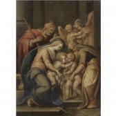SABATINI DA BOLOGNA Lorenzo The Holy Family With Saints Elizabeth And The Infant Saint John The Baptist, Two Angels Behind SABATINI DA BOLOGNA Lorenzo The Holy Family With Saints Elizabeth And The Infant Saint John The Baptist, Two Angels Behind