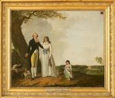 SABLET Jacques, le Jeune Portrait Du Comte Et De La Comtesse De La Roche Saint André Et Leur Fille. SABLET Jacques, le Jeune Portrait Du Comte Et De La Comtesse De La Roche Saint André Et Leur Fille.
