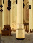 SAENREDAM Pieter Jansz. Inneres Einer Gotischen Kirche Mit Rundpfeiler Und Blick In Eine Seitenkapelle Mit Masswerkfenster Und Kapellengitter SAENREDAM Pieter Jansz. Inneres Einer Gotischen Kirche Mit Rundpfeiler Und Blick In Eine Seitenkapelle Mit Masswerkfenster Und Kapellengitter