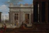 SAEYS Jakob Ferdinand Händler Und Flaneure Vor Einer Eleganten Architekturkulisse Auf Einer Hafenpyromenade Bzw. Eine Höfische Gesellschaft Im Hof Eines Schlosses SAEYS Jakob Ferdinand Händler Und Flaneure Vor Einer Eleganten Architekturkulisse Auf Einer Hafenpyromenade Bzw. Eine Höfische Gesellschaft Im Hof Eines Schlosses