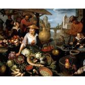 SAIVE de Jean-Baptiste II A Market-stall With A Still Life Of Vegetables, Fruit And Birds SAIVE de Jean-Baptiste II A Market-stall With A Still Life Of Vegetables, Fruit And Birds