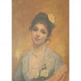SALMSON Hugo Girl With A Rose In Her Hair SALMSON Hugo Girl With A Rose In Her Hair