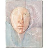 SANCHEZ Edgar Head Study, Creyones SANCHEZ Edgar Head Study, Creyones