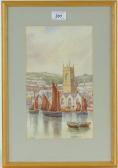 SANDS W. Harbour Scene St.ives SANDS W. Harbour Scene St.ives